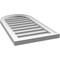 Ekena Millwork Round Top Surface Mount PVC Gable Vent: Functional, w/ 2"W x 1-1/2"P Brickmould Frame, 16"W x 30"H GVPRT16X3002SF - alternate 5